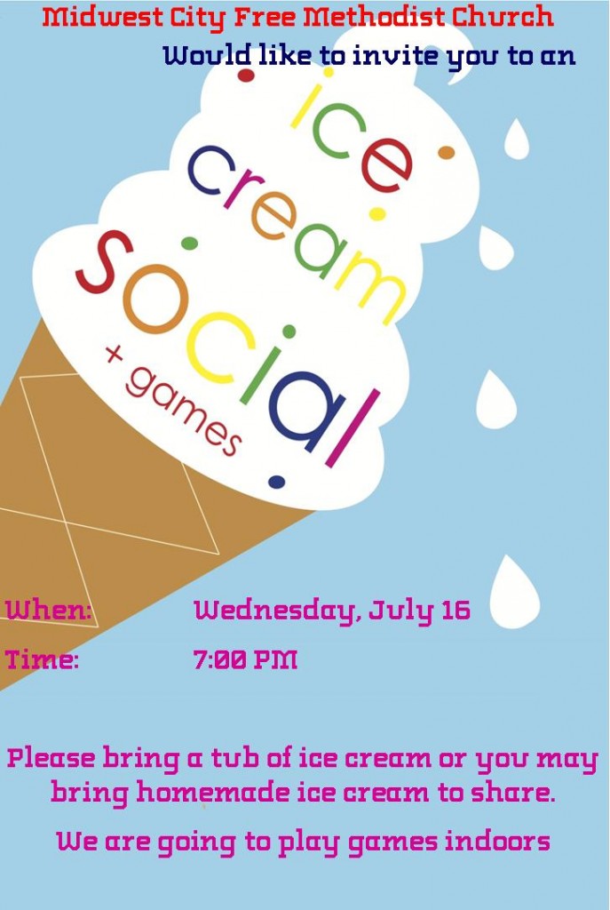 Ice Cream Social Flyer