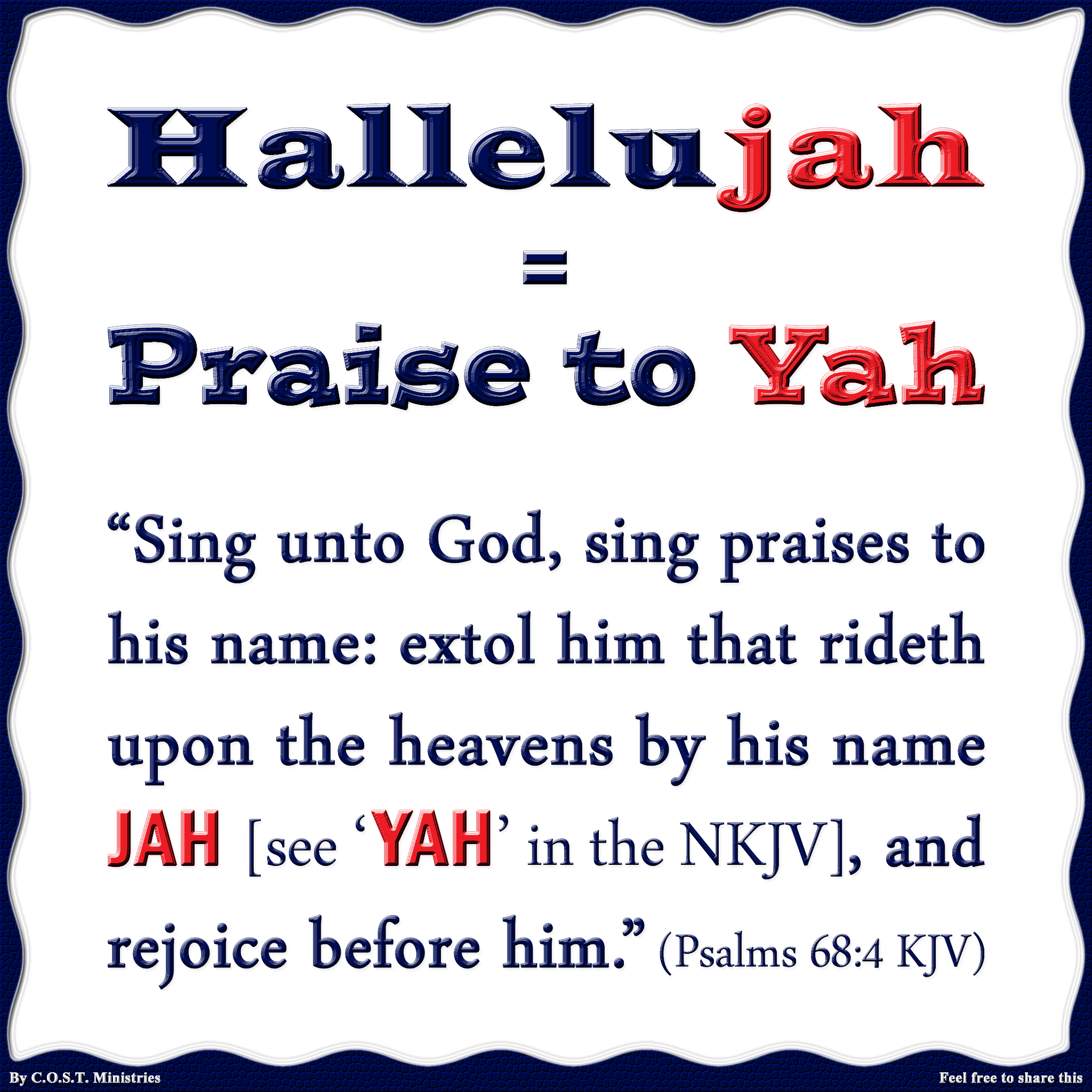 Hallelujah: Praise Yah